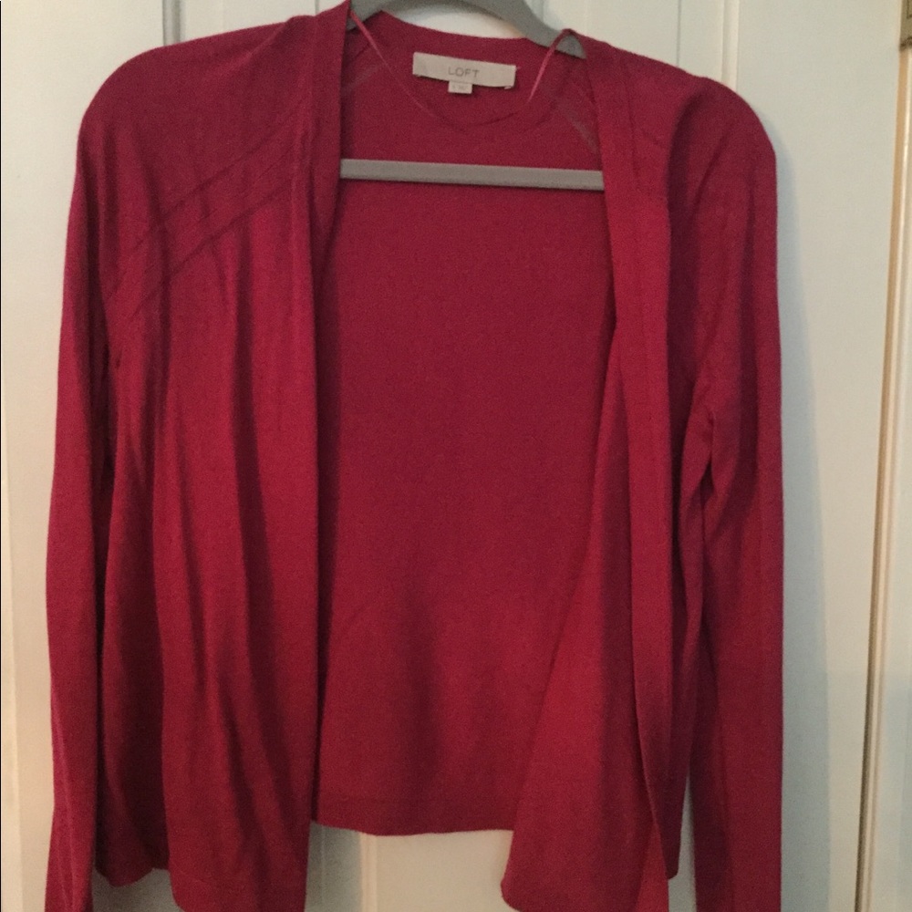 Dark pink, Loft Cardigan
